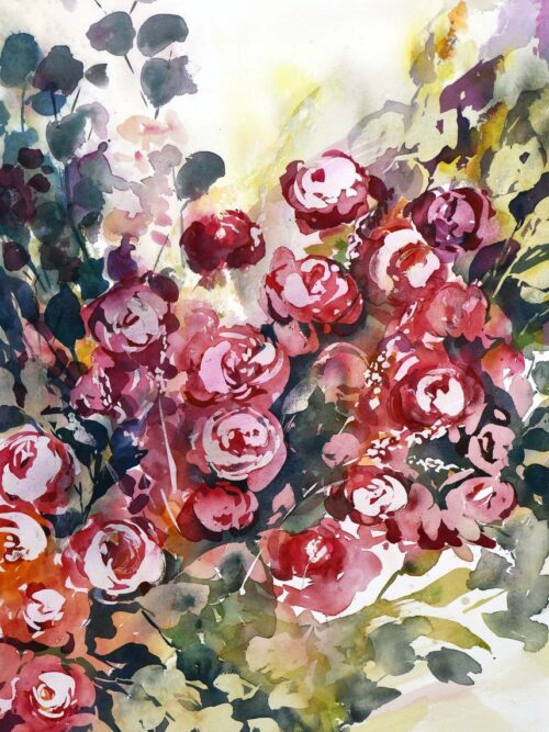 Roses ardentes