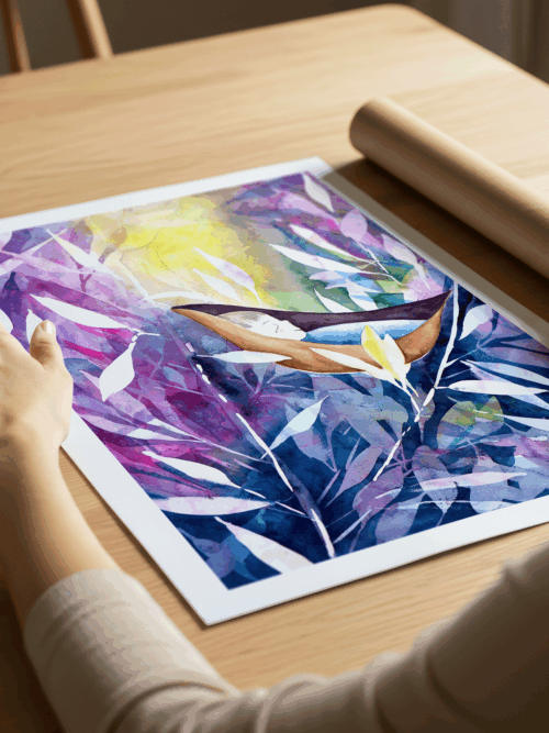 Art Print "Enfant des saules" 40 x 50 cm