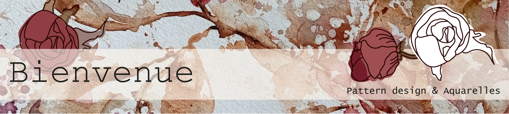 Atelier Bergamote, aquarelles et pattern design