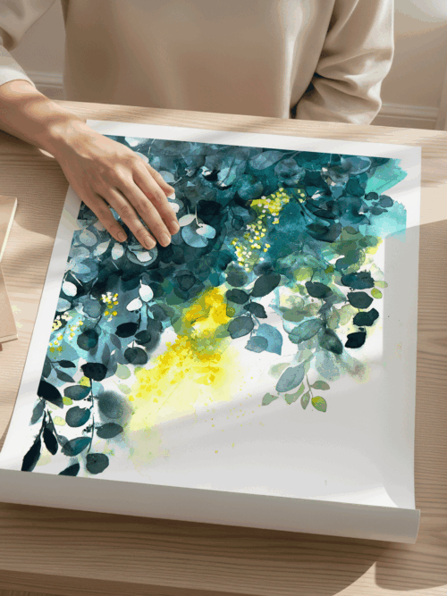 Art Print "Crépuscule bleu" 60x80 cm