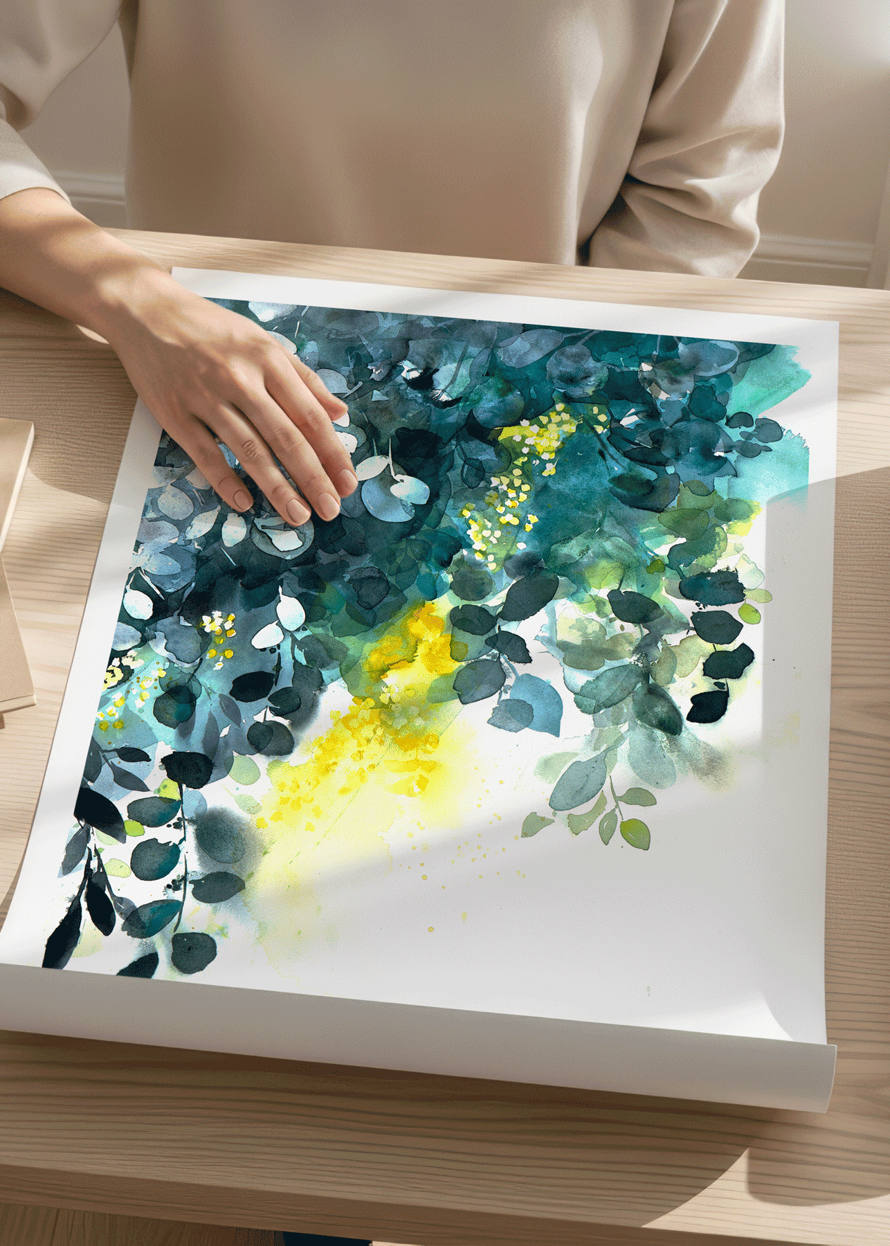 Art Print "Crépuscule bleu" 60x80 cm